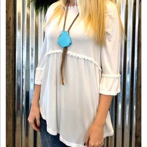 Cream lace blouse